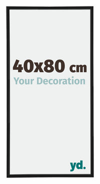 Annecy Plastica Cornice 40x80cm Nero Opaco Davanti Dimensione | Yourdecoration.it