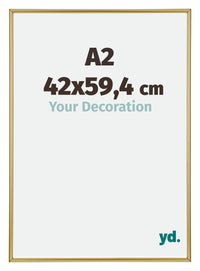 Annecy Plastica Cornice 42x59 4cm A2 Oro Davanti Dimensione | Yourdecoration.it
