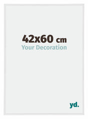 Annecy Plastica Cornice 42x60cm Bianco Lucente Davanti Dimensione | Yourdecoration.it