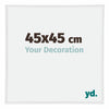 Annecy Plastica Cornice 45x45cm Bianco Lucente Davanti Dimensione | Yourdecoration.it