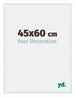 Annecy Plastica Cornice 45x60cm Bianco Lucente Davanti Dimensione | Yourdecoration.it