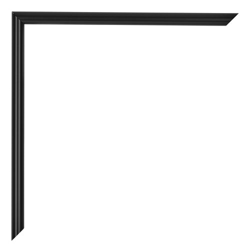 Annecy Plastica Cornice 48x64cm Nero Opaco Dettaglio Angolo | Yourdecoration.it