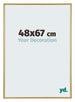 Annecy Plastica Cornice 48x67cm Oro Davanti Dimensione | Yourdecoration.it
