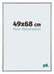 Annecy Plastica Cornice 49x68cm Argento Davanti Dimensione | Yourdecoration.it