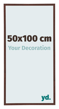 Annecy Plastica Cornice 50x100cm Marrone Davanti Dimensione | Yourdecoration.it