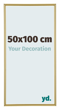 Annecy Plastica Cornice 50x100cm Oro Davanti Dimensione | Yourdecoration.it