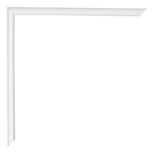 Annecy Plastica Cornice 50x50cm Bianco Lucente Dettaglio Angolo | Yourdecoration.it