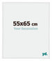 Annecy Plastica Cornice 55x65cm Bianco Lucente Davanti Dimensione | Yourdecoration.it