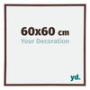 Annecy Plastica Cornice 60x60cm Marrone Davanti Dimensione | Yourdecoration.it