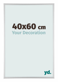 Aurora Alluminio Cornice 40x60cm Argento Opaco Davanti Dimensione | Yourdecoration.it