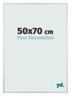 Aurora Alluminio Cornice 50x70cm Argento Opaco Davanti Dimensione | Yourdecoration.it