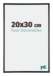 Austin Alluminio Cornice 20x30cm Nero Lucente Davanti Dimensione | Yourdecoration.it