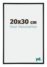 Austin Alluminio Cornice 20x30cm Nero Opaco Davanti Dimensione | Yourdecoration.it