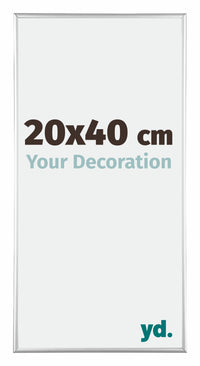 Austin Alluminio Cornice 20x40cm Argento Lucido Davanti Dimensione | Yourdecoration.it