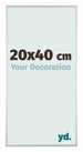 Austin Alluminio Cornice 20x40cm Argento Opaco Davanti Dimensione | Yourdecoration.it