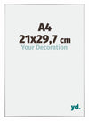 Austin Alluminio Cornice 21x29 7cm A4 Argento Lucido Davanti Dimensione | Yourdecoration.it