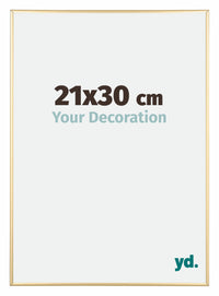 Austin Alluminio Cornice 21x30cm Oro Lucido Davanti Dimensione | Yourdecoration.it