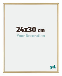 Austin Alluminio Cornice 24x30cm Oro Lucido Davanti Dimensione | Yourdecoration.it
