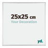 Austin Alluminio Cornice 25x25cm Argento Lucido Davanti Dimensione | Yourdecoration.it