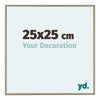 Austin Alluminio Cornice 25x25cm Champagne Davanti Dimensione | Yourdecoration.it