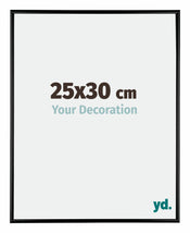 Austin Alluminio Cornice 25x30cm Nero Lucente Davanti Dimensione | Yourdecoration.it