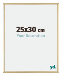 Austin Alluminio Cornice 25x30cm Oro Lucido Davanti Dimensione | Yourdecoration.it