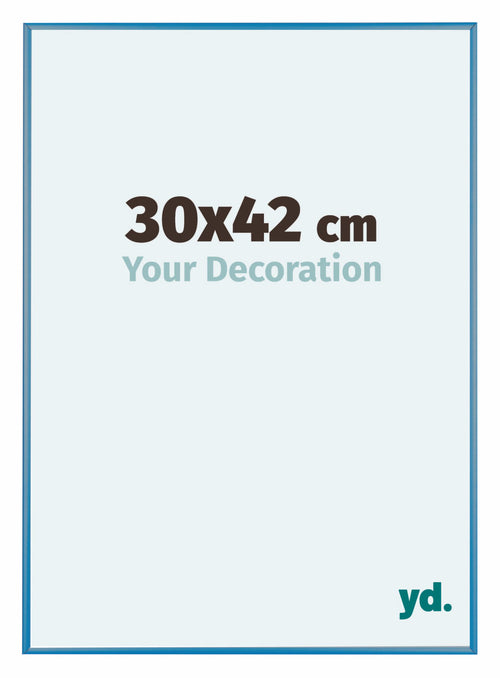 Austin Alluminio Cornice 30x42cm Acciaio Blu Davanti Dimensione | Yourdecoration.it