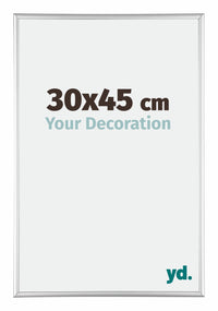 Austin Alluminio Cornice 30x45cm Argento Lucido Davanti Dimensione | Yourdecoration.it