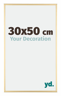 Austin Alluminio Cornice 30x50cm Oro Lucido Davanti Dimensione | Yourdecoration.it