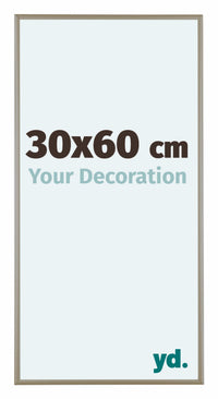 Austin Alluminio Cornice 30x60cm Champagne Davanti Dimensione | Yourdecoration.it