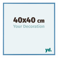 Austin Alluminio Cornice 40x40cm Acciaio Blu Davanti Dimensione | Yourdecoration.it