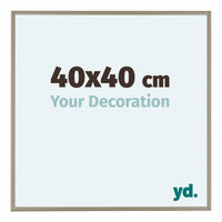 Austin Alluminio Cornice 40x40cm Champagne Davanti Dimensione | Yourdecoration.it
