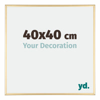 Austin Alluminio Cornice 40x40cm Oro Lucido Davanti Dimensione | Yourdecoration.it