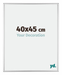 Austin Alluminio Cornice 40x45cm Argento Lucido Davanti Dimensione | Yourdecoration.it