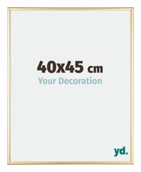 Austin Alluminio Cornice 40x45cm Oro Lucido Davanti Dimensione | Yourdecoration.it