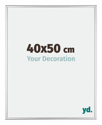 Austin Alluminio Cornice 40x50cm Argento Lucido Davanti Dimensione | Yourdecoration.it