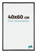 Austin Alluminio Cornice 40x60cm Nero Lucente Davanti Dimensione | Yourdecoration.it