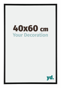 Austin Alluminio Cornice 40x60cm Nero Opaco Davanti Dimensione | Yourdecoration.it