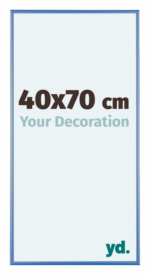 Austin Alluminio Cornice 40x70cm Acciaio Blu Davanti Dimensione | Yourdecoration.it