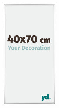 Austin Alluminio Cornice 40x70cm Argento Lucido Davanti Dimensione | Yourdecoration.it