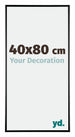 Austin Alluminio Cornice 40x80cm Nero Lucente Davanti Dimensione | Yourdecoration.it