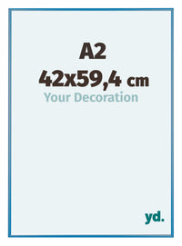 Austin Alluminio Cornice 42x59 4cm A2 Acciaio Blu Davanti Dimensione | Yourdecoration.it