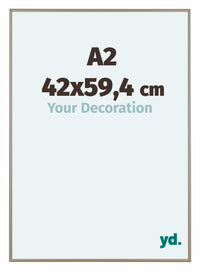Austin Alluminio Cornice 42x59 4cm A2 Champagne Davanti Dimensione | Yourdecoration.it