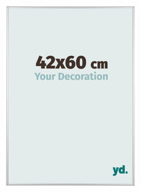 Austin Alluminio Cornice 42x60cm Argento Opaco Davanti Dimensione | Yourdecoration.it