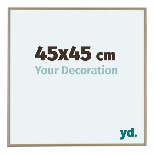 Austin Alluminio Cornice 45x45cm Champagne Davanti Dimensione | Yourdecoration.it