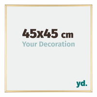 Austin Alluminio Cornice 45x45cm Oro Lucido Davanti Dimensione | Yourdecoration.it