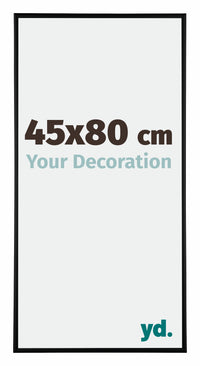 Austin Alluminio Cornice 45x80cm Nero Opaco Davanti Dimensione | Yourdecoration.it
