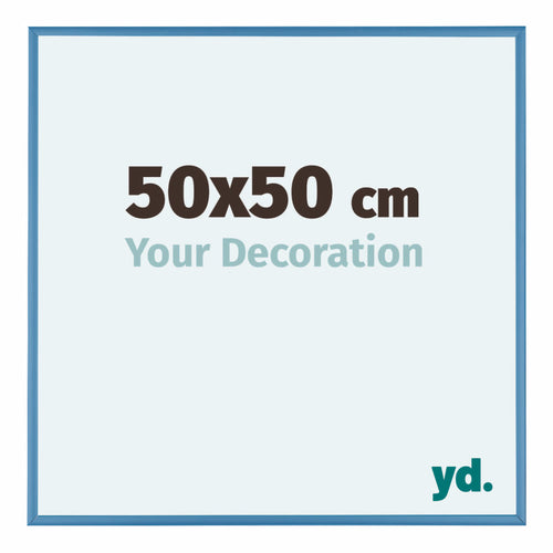 Austin Alluminio Cornice 50x50cm Acciaio Blu Davanti Dimensione | Yourdecoration.it