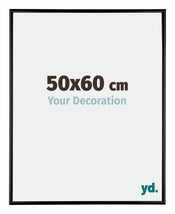 Austin Alluminio Cornice 50x60cm Nero Lucente Davanti Dimensione | Yourdecoration.it
