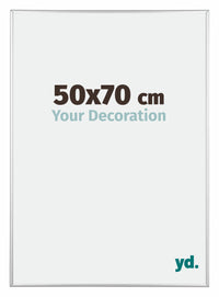 Austin Alluminio Cornice 50x70cm Argento Lucido Davanti Dimensione | Yourdecoration.it